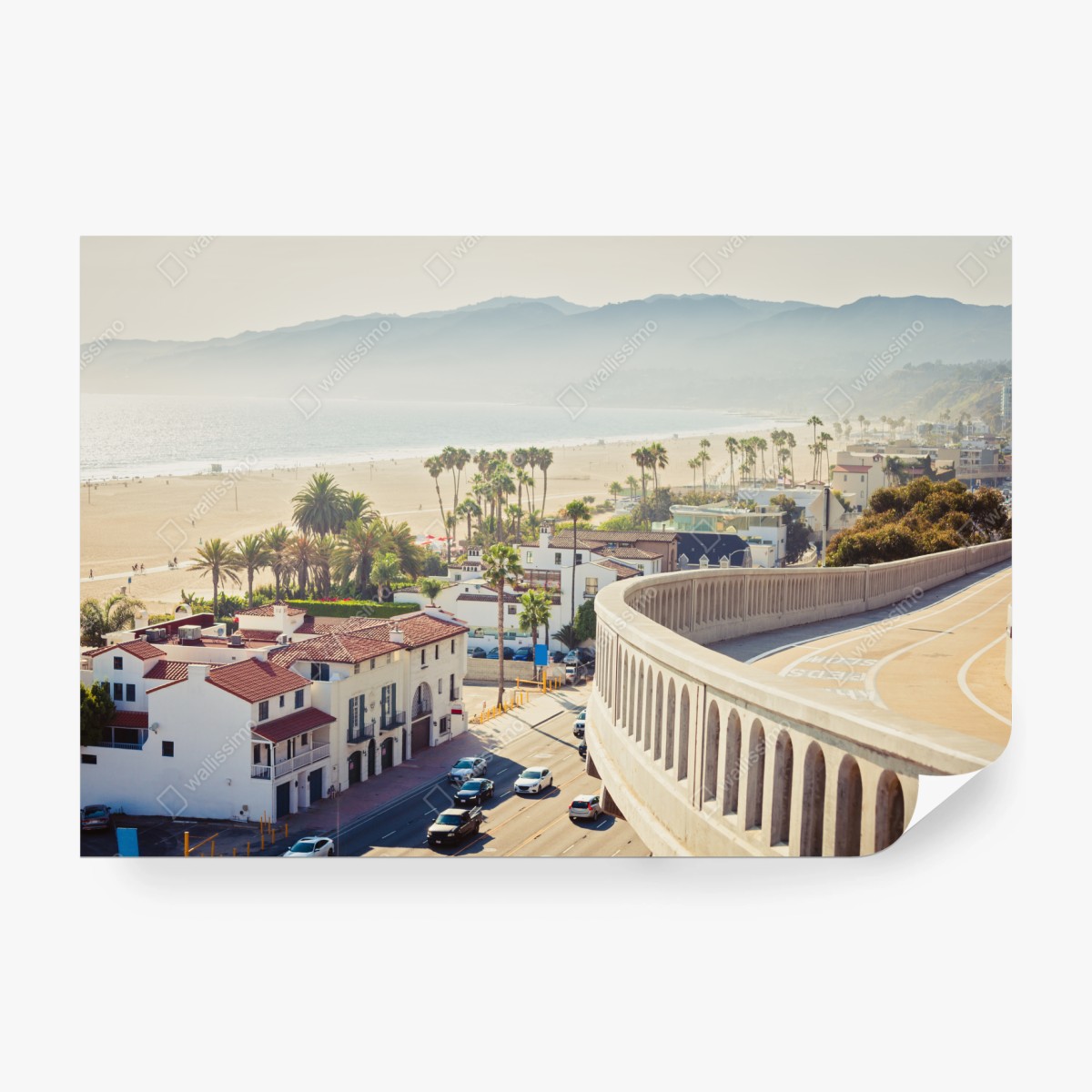 Fototapete Santa Monica küstenpanorama – Pixers®