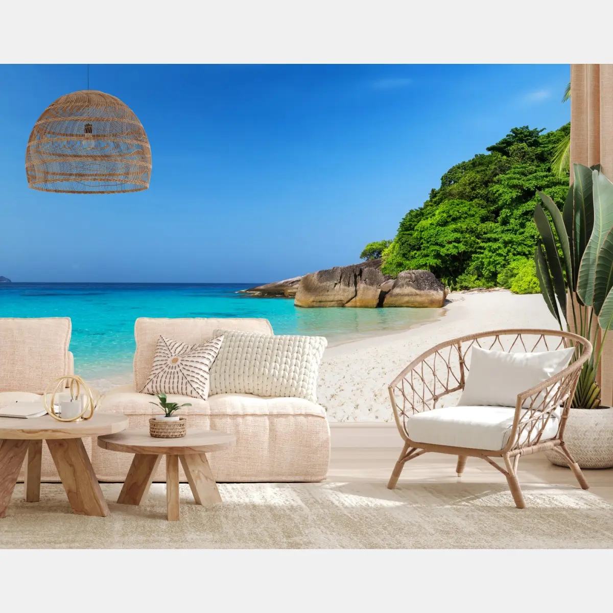 Fototapete Similan Islands türkisstrand panorama – Pixers®