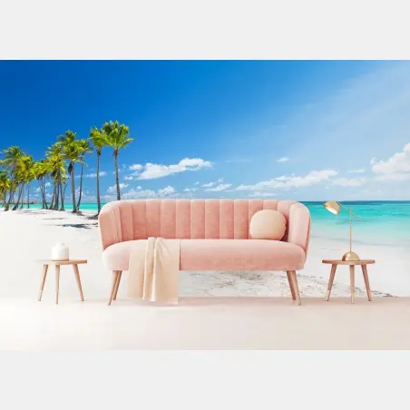 Fototapete palmen am strand von Punta Cana – Pixers®