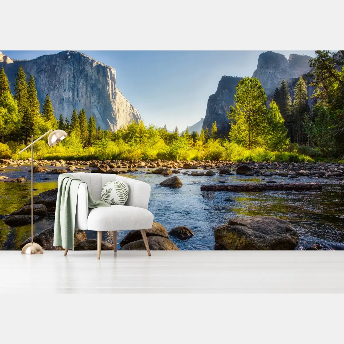 Fototapete goldenes flusstal – Pixers®