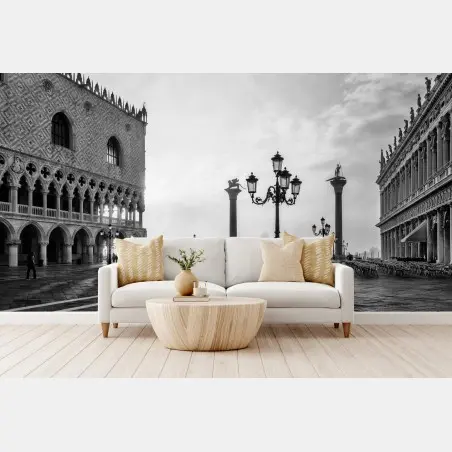Fototapete Markusplatz im nebel – Pixers®
