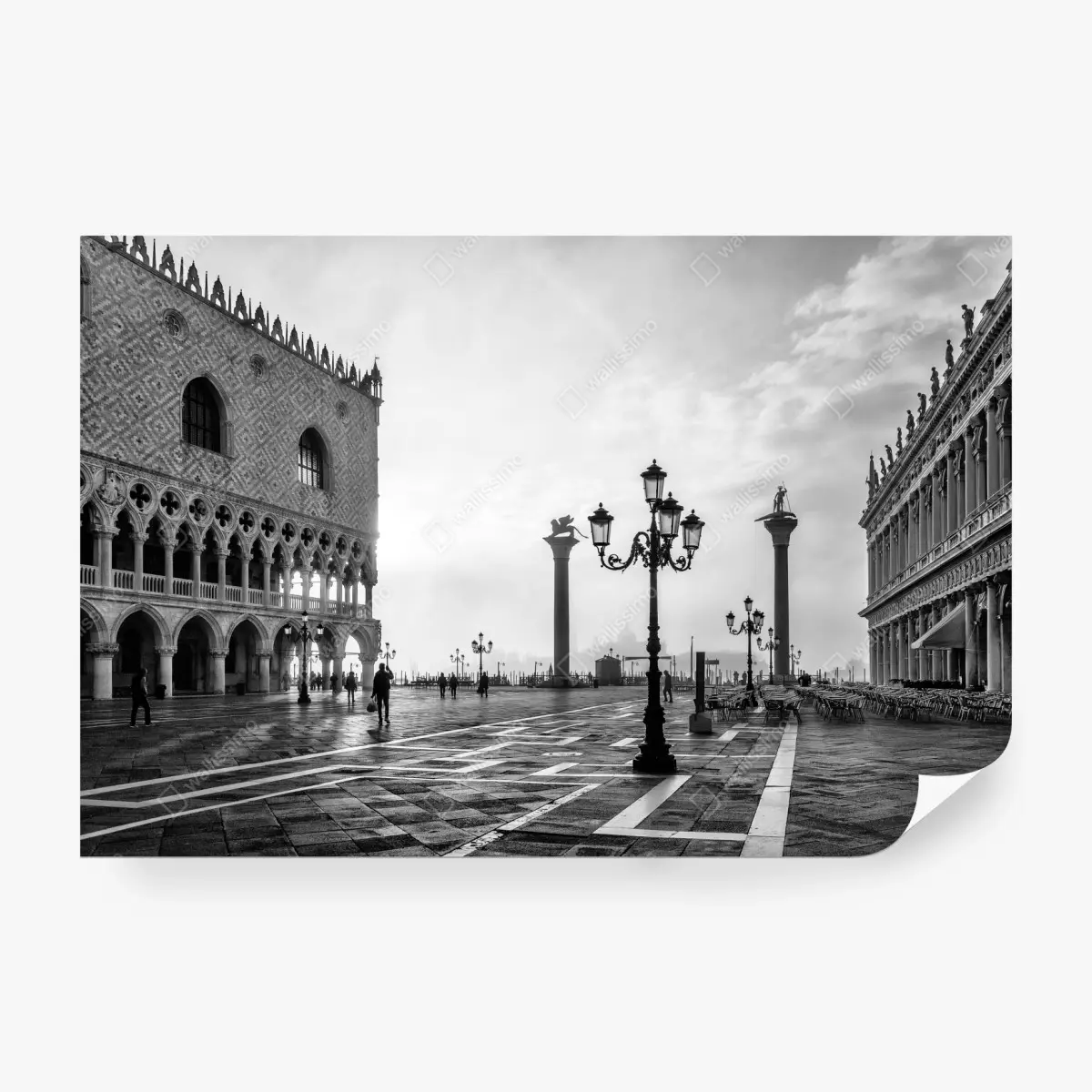Fototapete Markusplatz im nebel – Pixers®