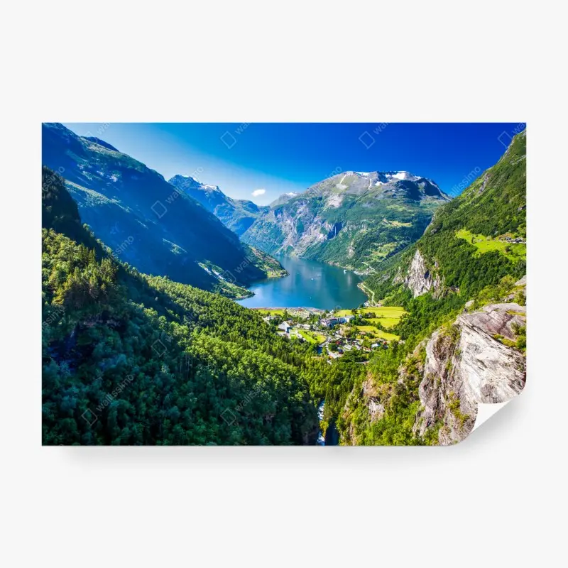 Fototapete Geirangerfjord bergpanorama