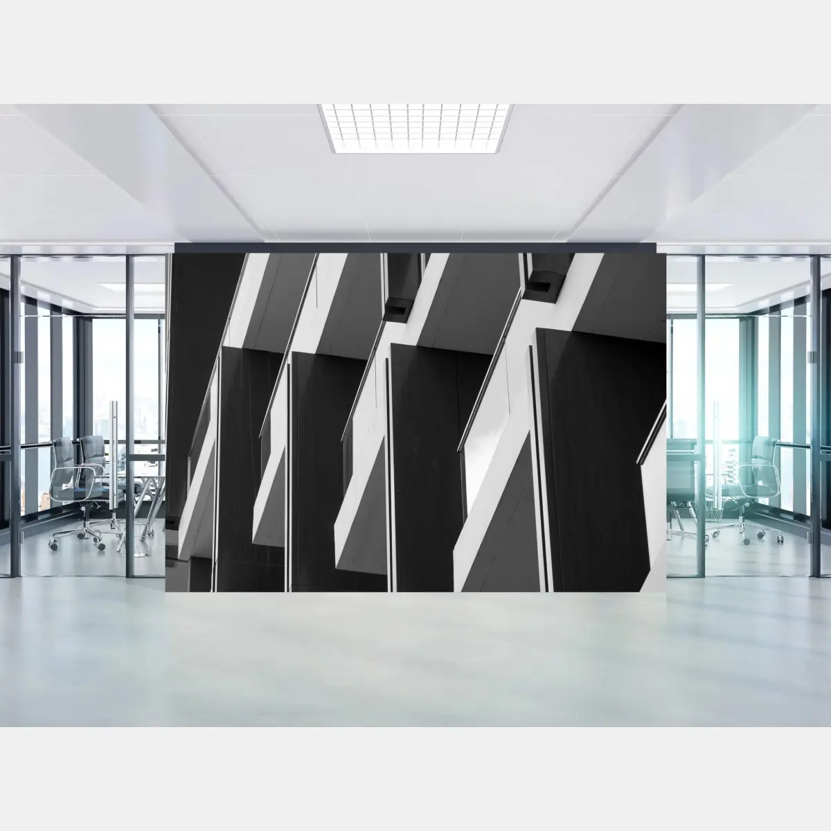 Fototapete geometrischer rhythmus der balkone – Pixers®