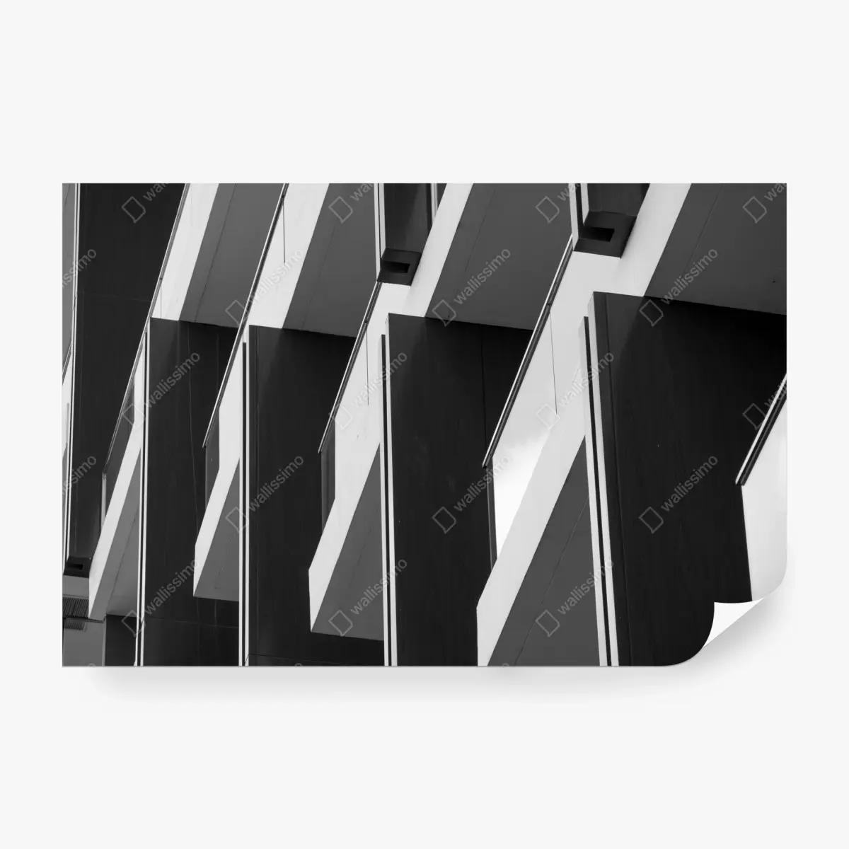 Fototapete geometrischer rhythmus der balkone – Pixers®