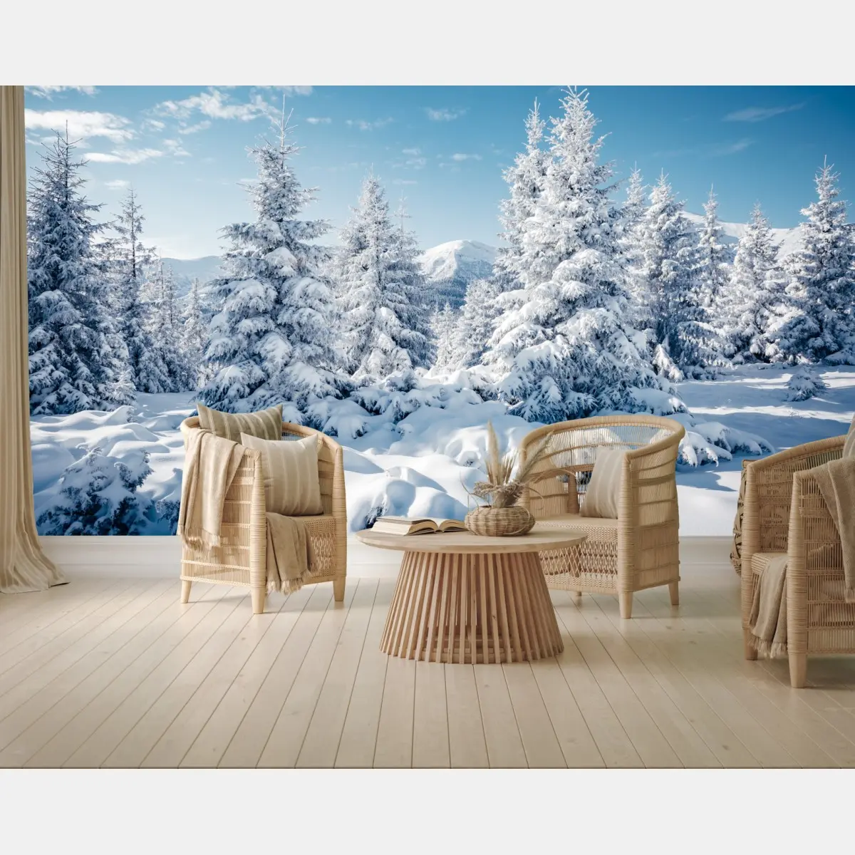 Fototapete winterruhe in den Karpaten – Pixers®