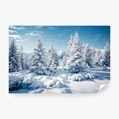 Fototapete winterruhe in den Karpaten – Pixers®