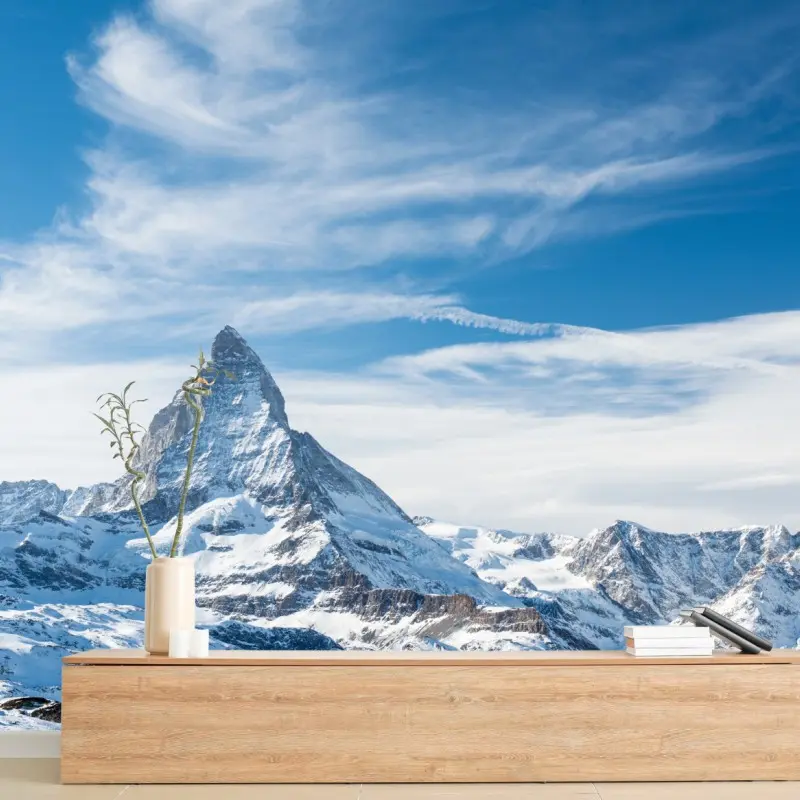 Fototapete majestätischer alpiner gipfel in den Alpen