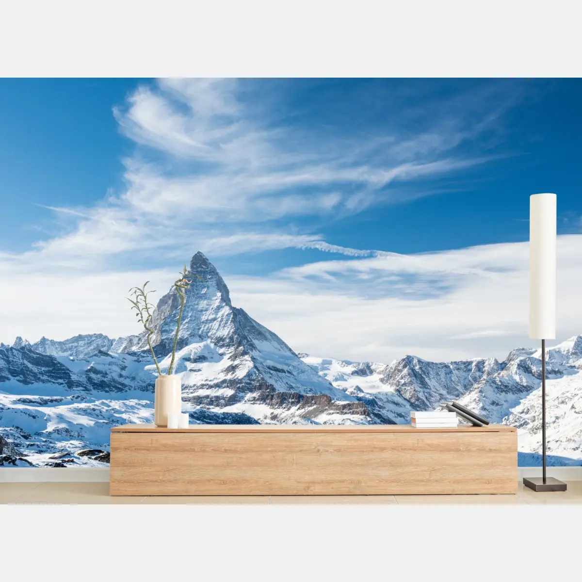 Fototapete majestätischer alpiner gipfel in den Alpen – Pixers®