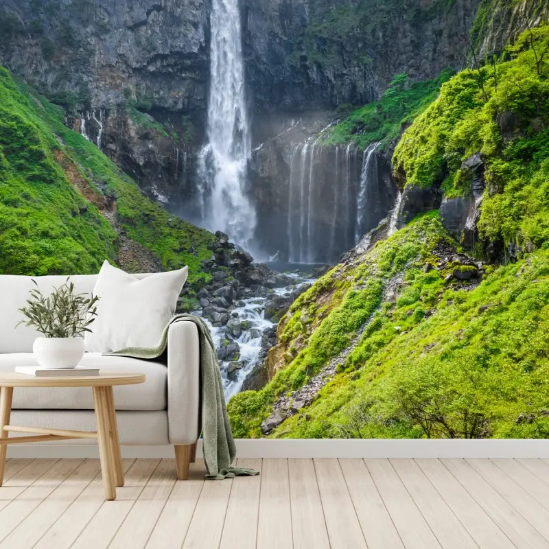 Fototapete Kegon wasserfall Nikko landschaft