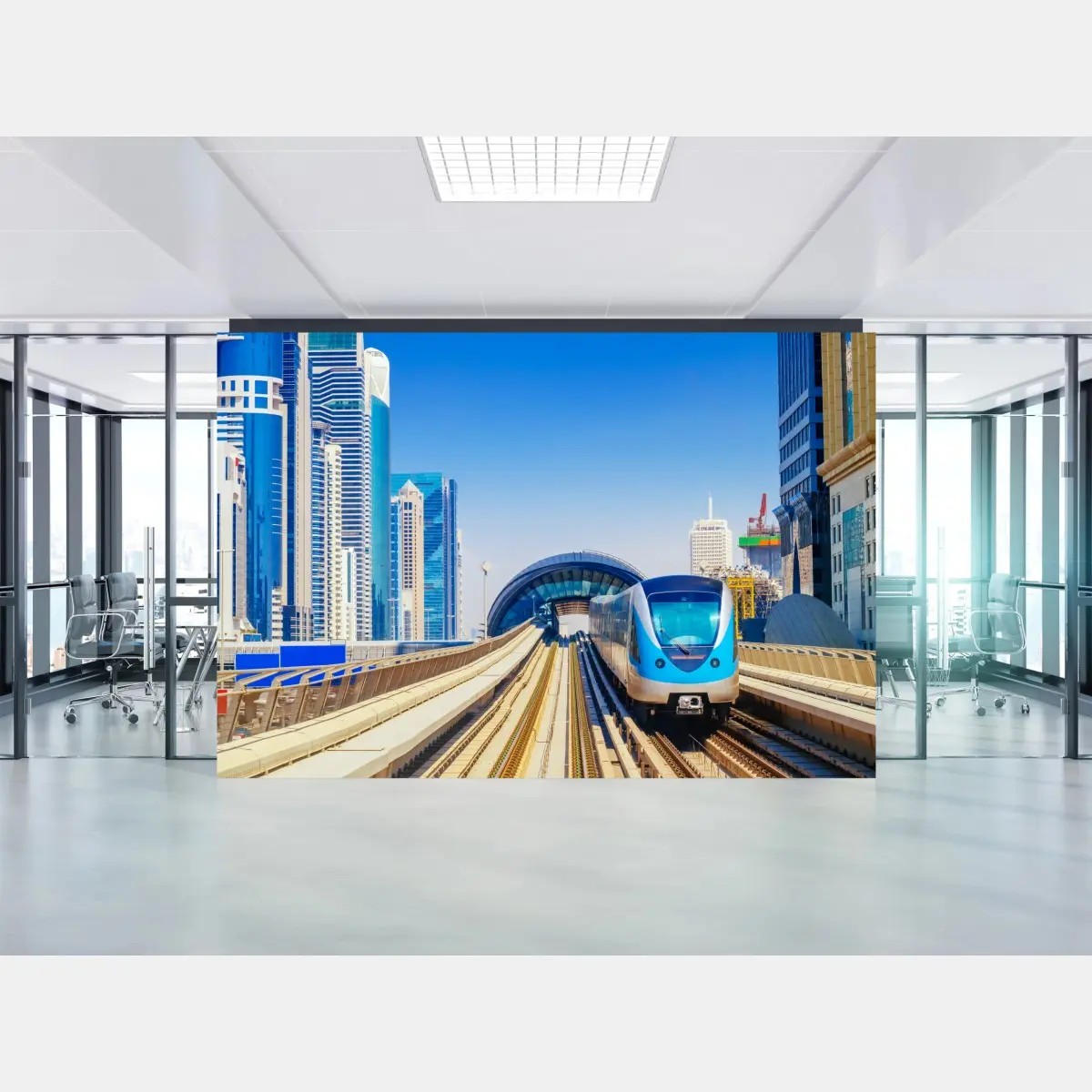 Fototapete städtische u-bahn im sonnenschein – Pixers®