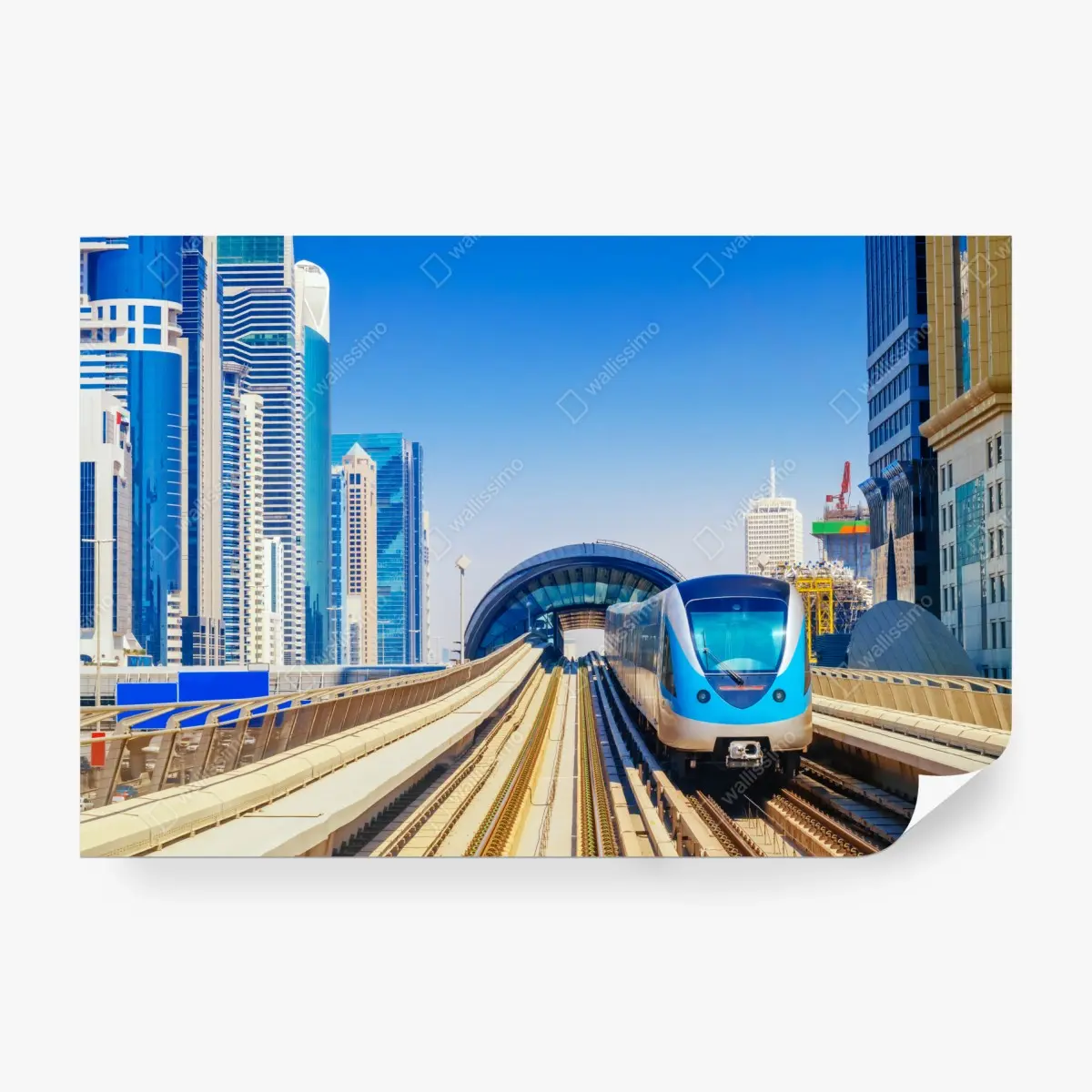Fototapete städtische u-bahn im sonnenschein – Pixers®