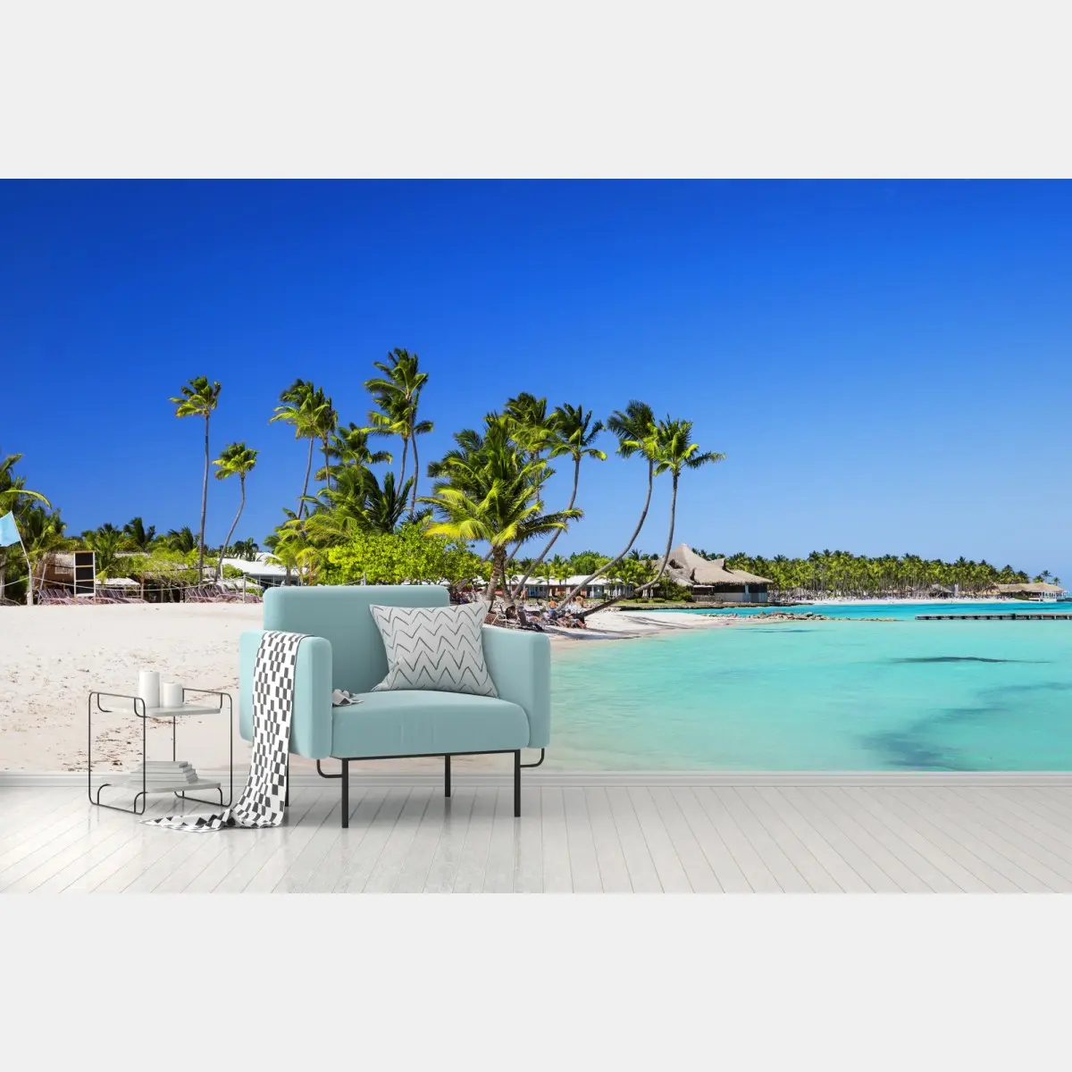 Fototapete tropischer strand in Cap Cana – Pixers®
