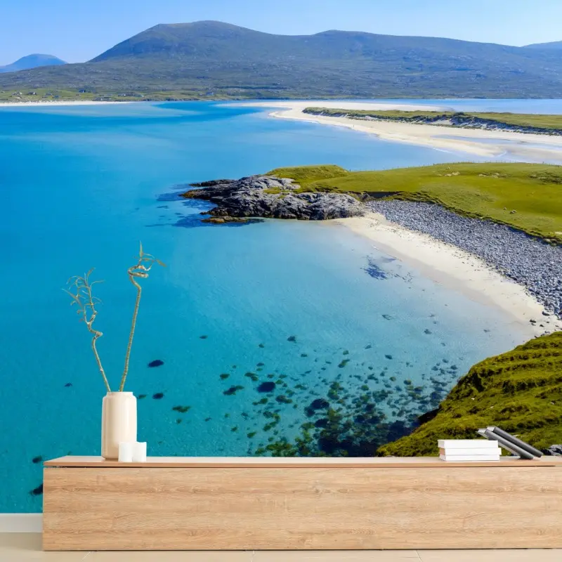 Fototapete ruhige türkisfarbene strandlandschaft