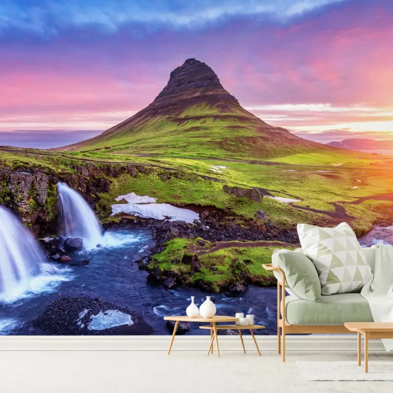 Fototapete Kirkjufell bei sonnenaufgang