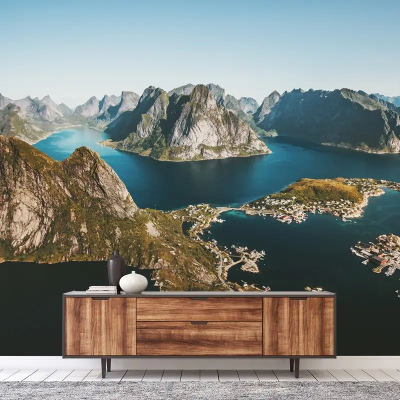 Fototapete majestätische fjordlandschaft