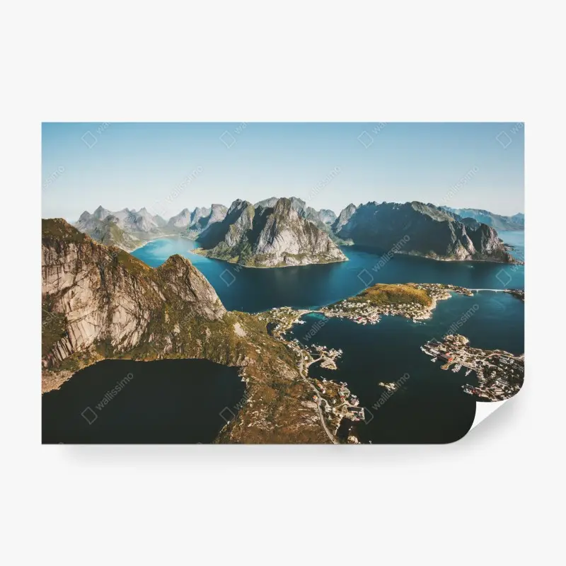 Fototapete majestätische fjordlandschaft