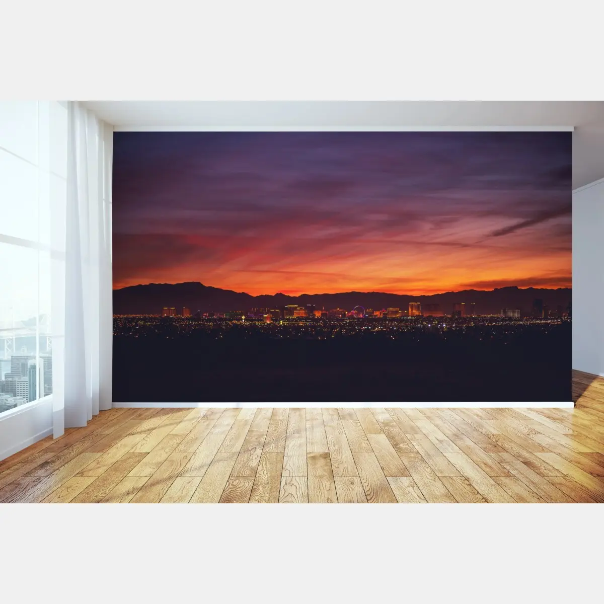Fototapete Las Vegas panorama bei dämmerung – Pixers®