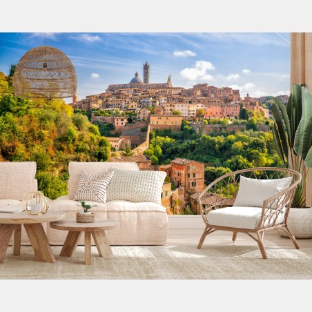 Fototapete Siena stadtpanorama, Italien – Pixers®