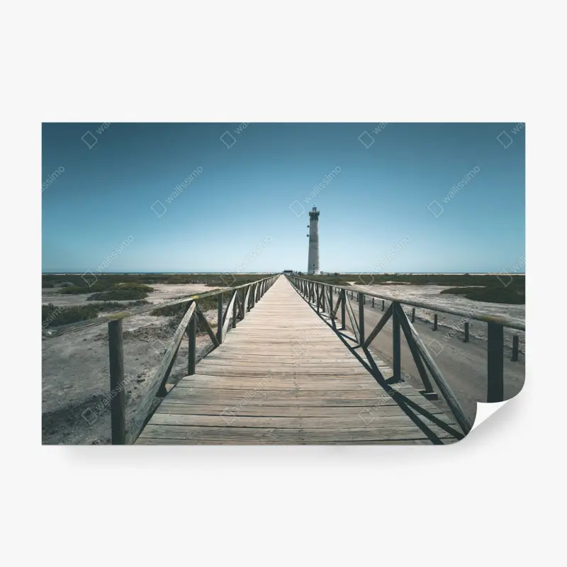 Fototapete leuchtturm am ende des stegs