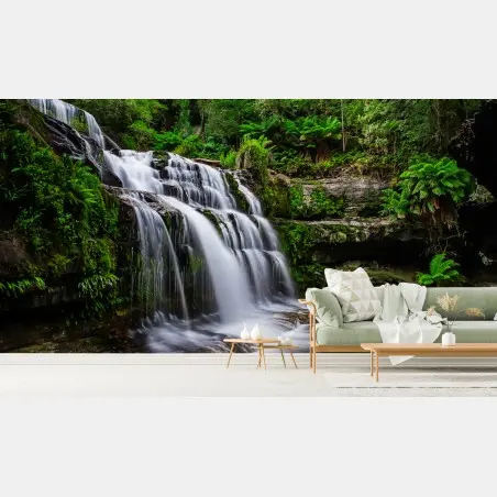 Fototapete wasserfall Liffey Falls im üppigen Regenwald von Tasmanien – Pixers®