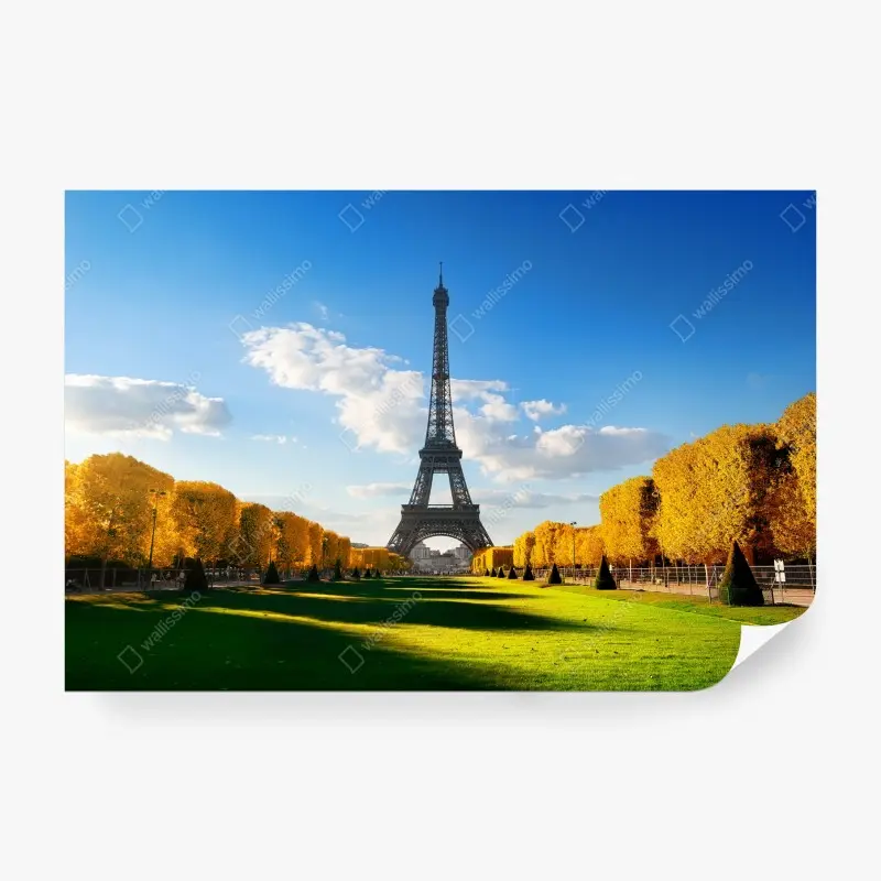 Fototapete frühling am Champs de Mars, Eiffelturm, Paris