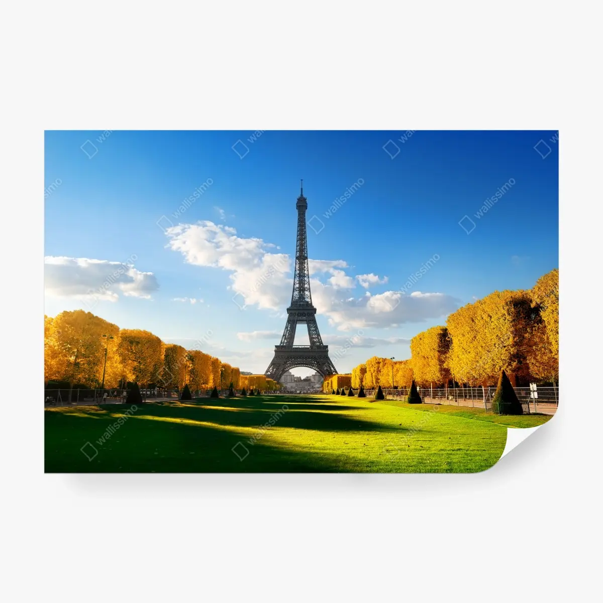 Fototapete frühling am Champs de Mars, Eiffelturm, Paris – Pixers®