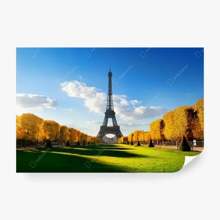 Fototapete frühling am Champs de Mars, Eiffelturm, Paris – Pixers®