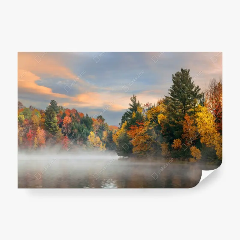 Fototapete nebliger herbstmorgen in Stowe