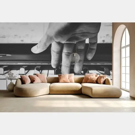 Fototapete hand auf klaviertasten – Pixers®