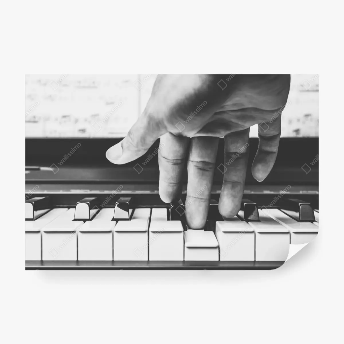 Fototapete hand auf klaviertasten – Pixers®