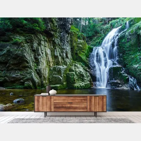 Fototapete wasserfall Kamienczyk im Karkonosze – Pixers®
