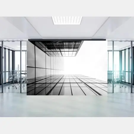Fototapete minimalistische glasfassade perspektive – Pixers®
