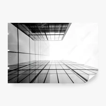 Fototapete minimalistische glasfassade perspektive – Pixers®