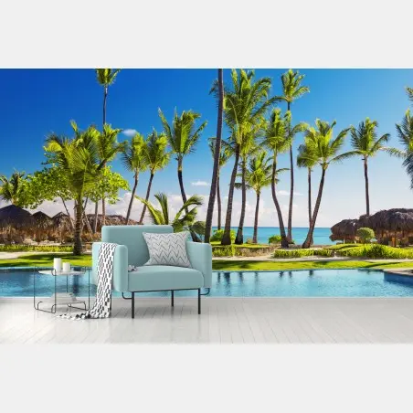 Fototapete tropisches strandparadies in Punta Cana – Pixers®
