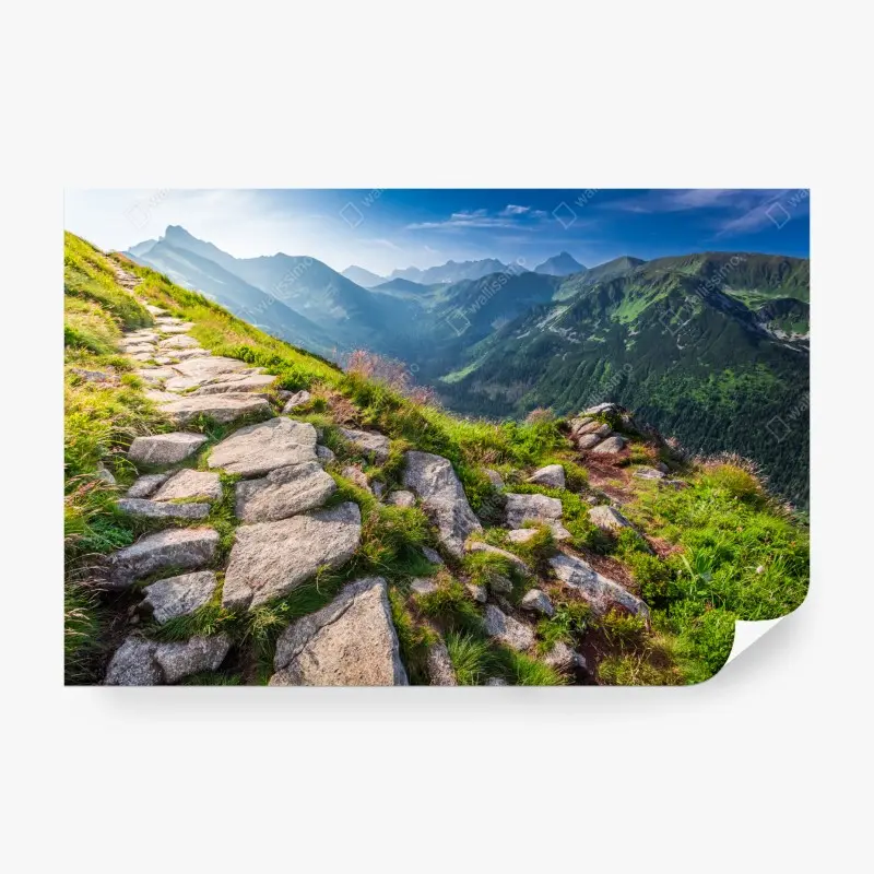 Fototapete sonnenaufgang über dem Tatra-wanderweg