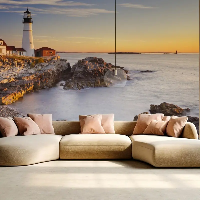 Fototapete Portland Head leuchtturm bei sonnenaufgang