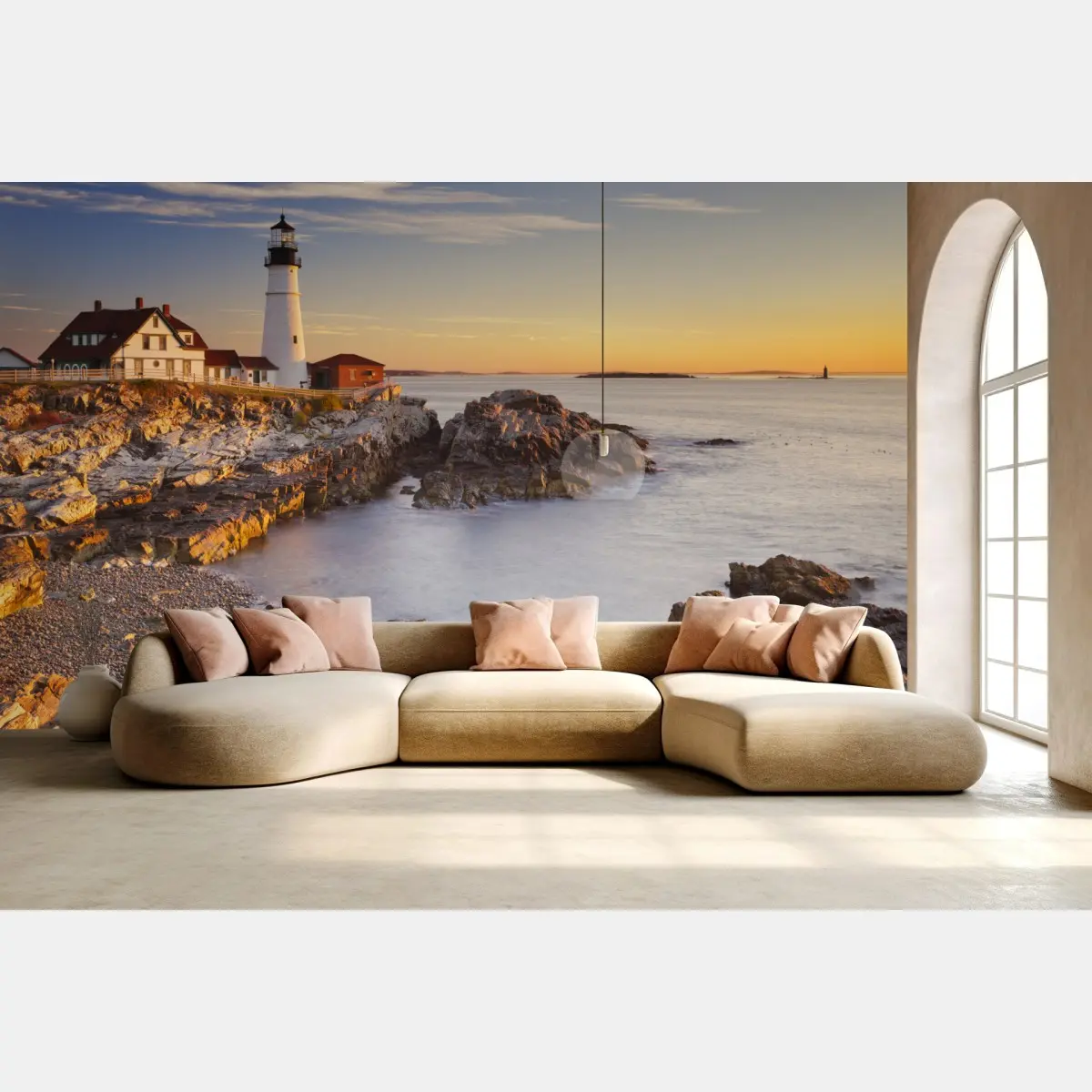 Fototapete Portland Head leuchtturm bei sonnenaufgang – Pixers®