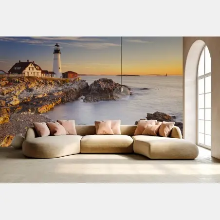 Fototapete Portland Head leuchtturm bei sonnenaufgang – Pixers®