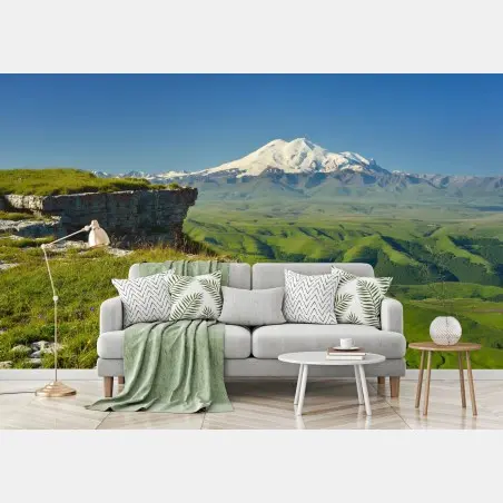 Fototapete majestätischer Elbrus am morgen – Pixers®