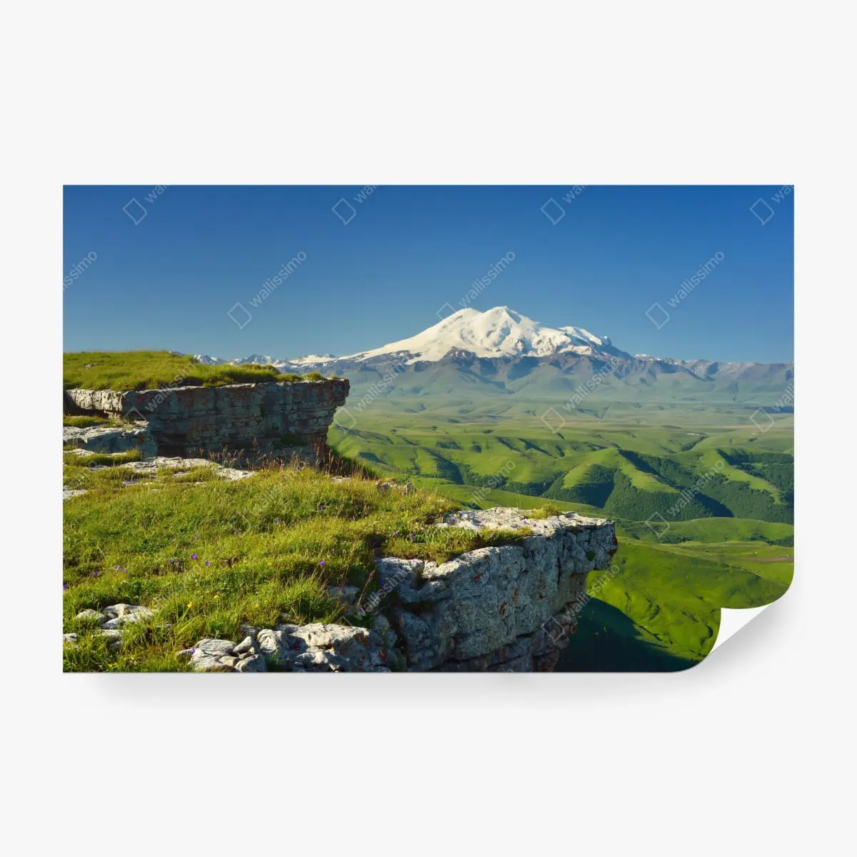 Fototapete majestätischer Elbrus am morgen – Pixers®
