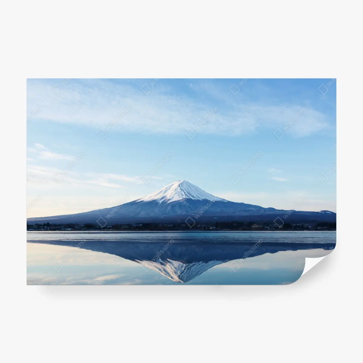 Fototapete berg Fuji spiegelung im see – Pixers®