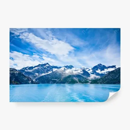Fototapete schneebedeckte gipfel in Glacier Bay, Alaska – Pixers®