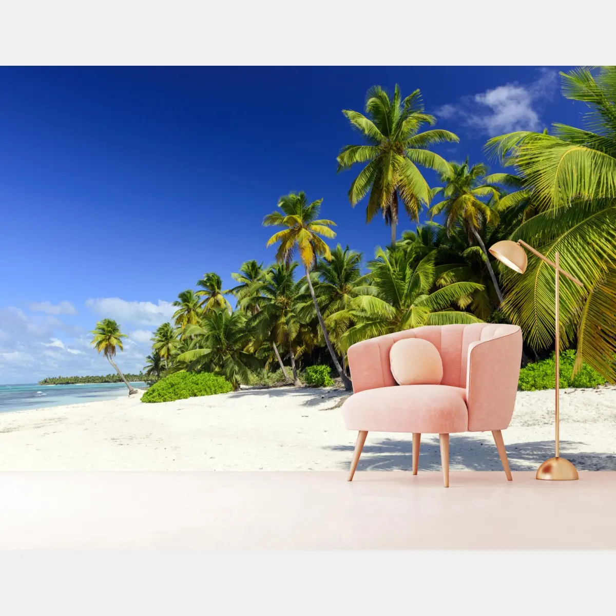 Fototapete ruhiger tropischer strand in Punta Cana – Pixers®