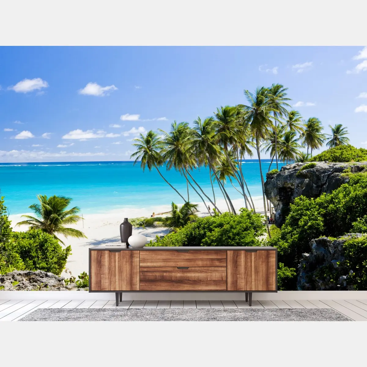 Fototapete Bottom Bay palmenstrand, Barbados – Pixers®