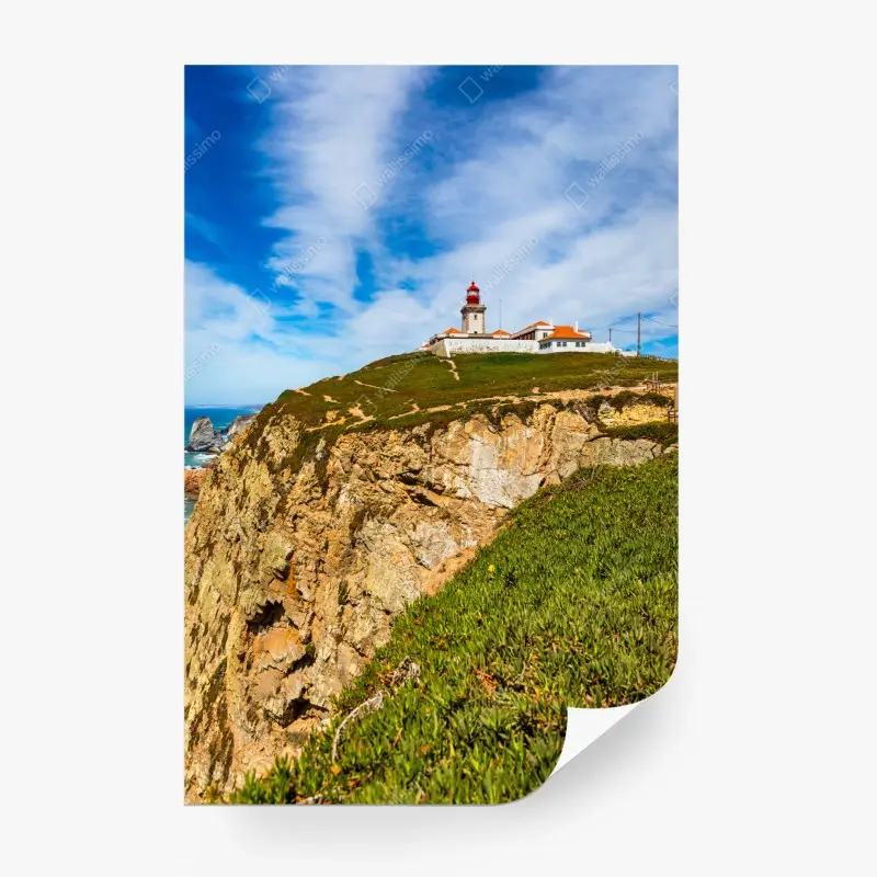 Fototapete leuchtturm auf den klippen von Cabo da Roca