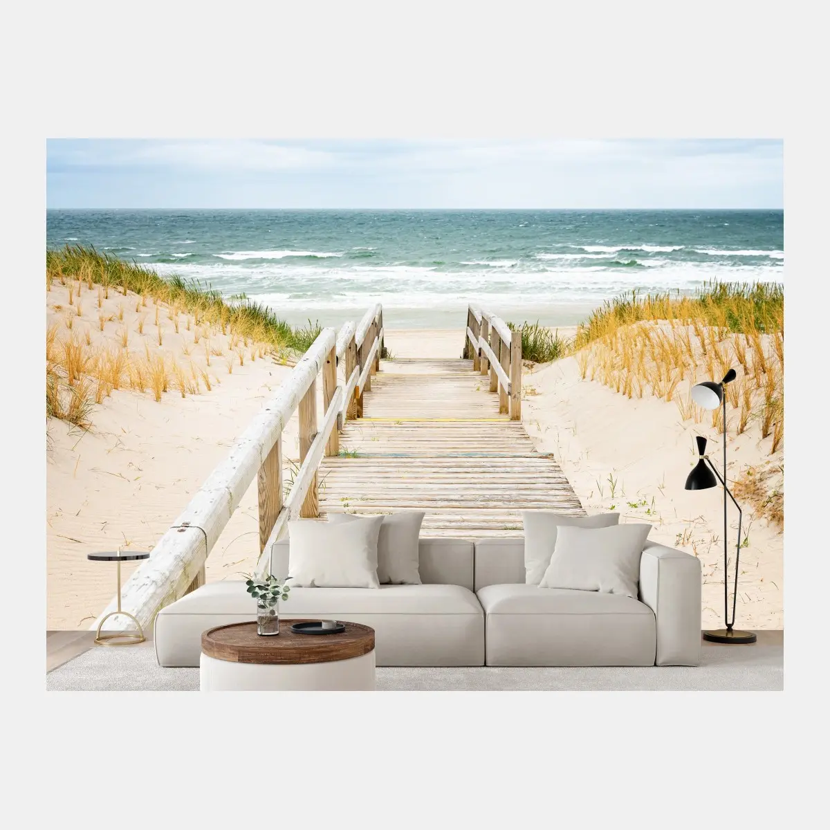 Fototapete holzsteg zum meer, Sylt – Pixers®