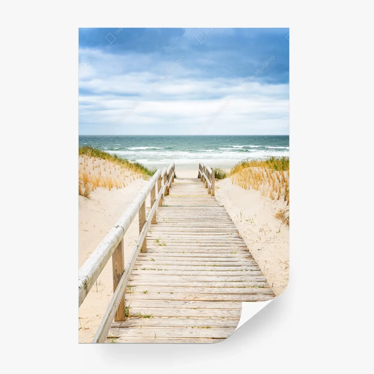 Fototapete holzsteg zum meer, Sylt – Pixers®