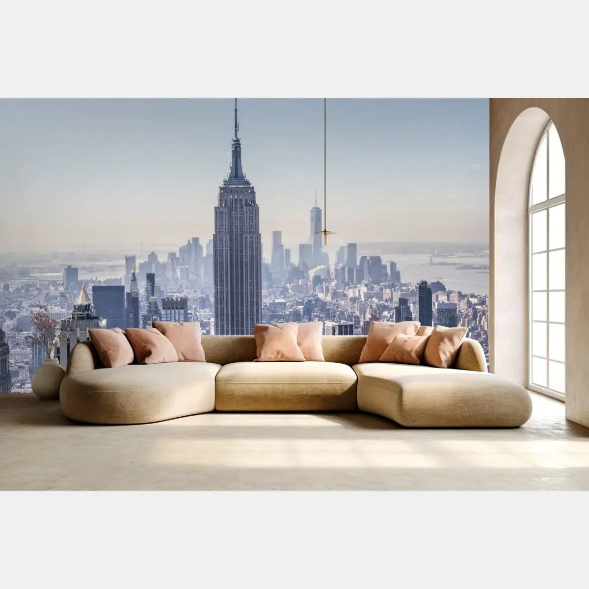 Fototapete New York skyline mit Empire State Building – Pixers®