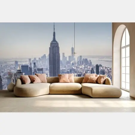 Fototapete New York skyline mit Empire State Building – Pixers®